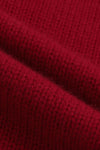 SWAYING/KNIT cashmere stand collar short cardigan SW24RE1T06 red